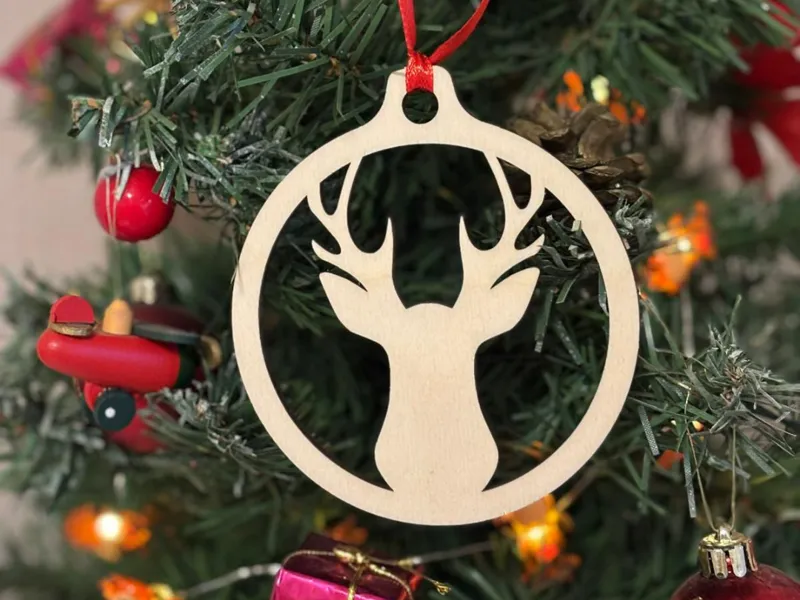 Deer shape Christmas Bauble