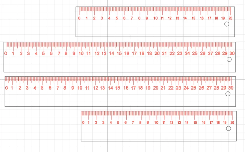 Wooden Metric Shop Ruler and Drawing Ruler - Free 3D Print Model ...