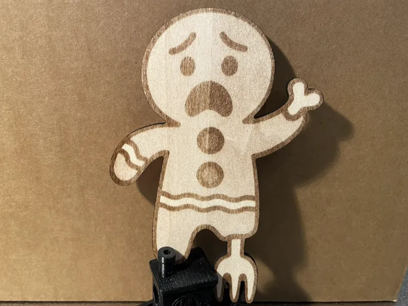Lebkuchen Mann auf der flucht