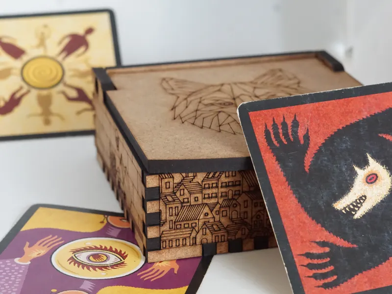 Caja juego de mesa Los hombres lobo de Castronegro