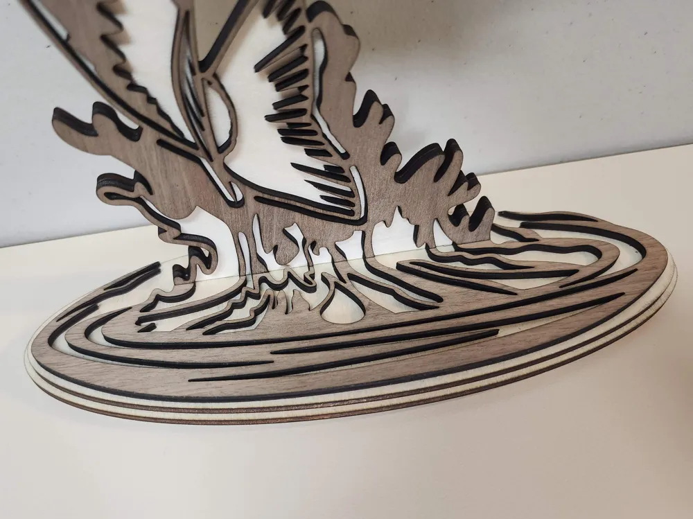 Bass Jumping Display - Free 3D Print Model - MakerWorld