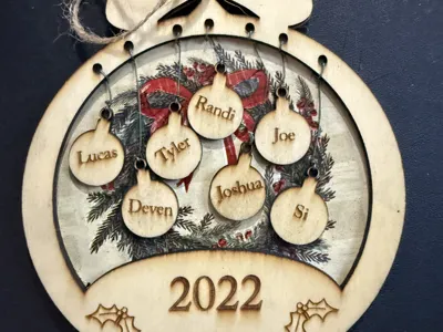 Family Christmas Ornament