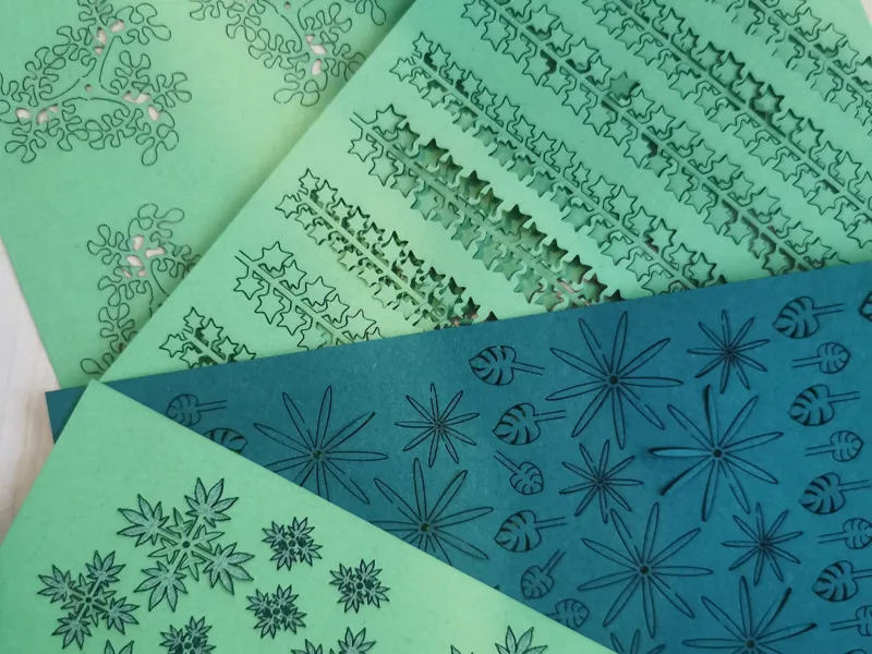 lasercut Papier Pflanzen