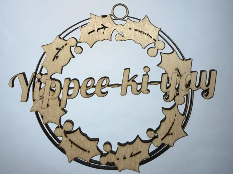 Yippee-ki-yay Christmas Tree Decoration