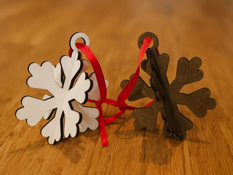 3D Snowflake Christmas Ornament