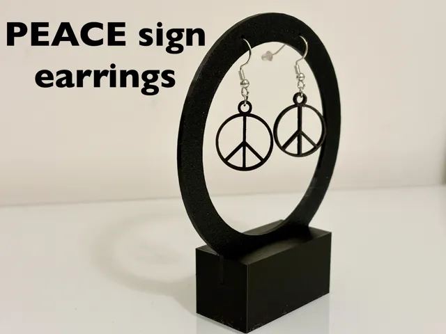 Orecchini segno pace