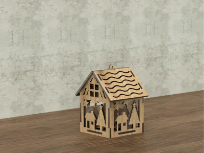 Christmas House Ornament - 6
