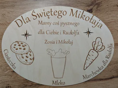 Treat tray for Santa Claus