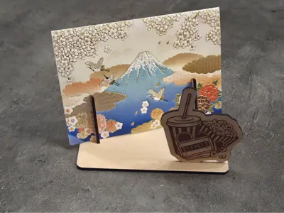 Card holder for cinema vouchers 