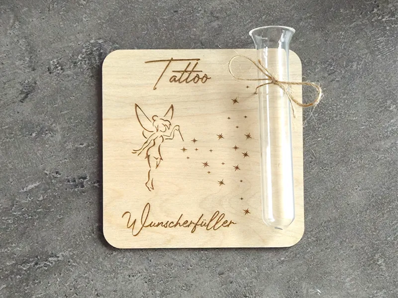 Geschenkplatte für Geld &amp; Gutscheine - Tinkerbell