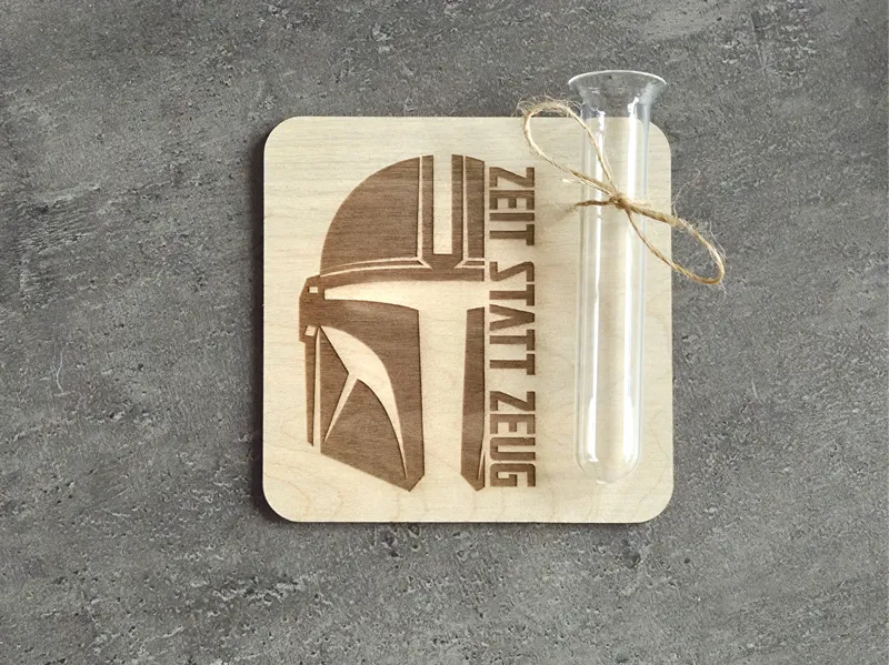 Geschenkplatte für Gutscheine - Mandalorian