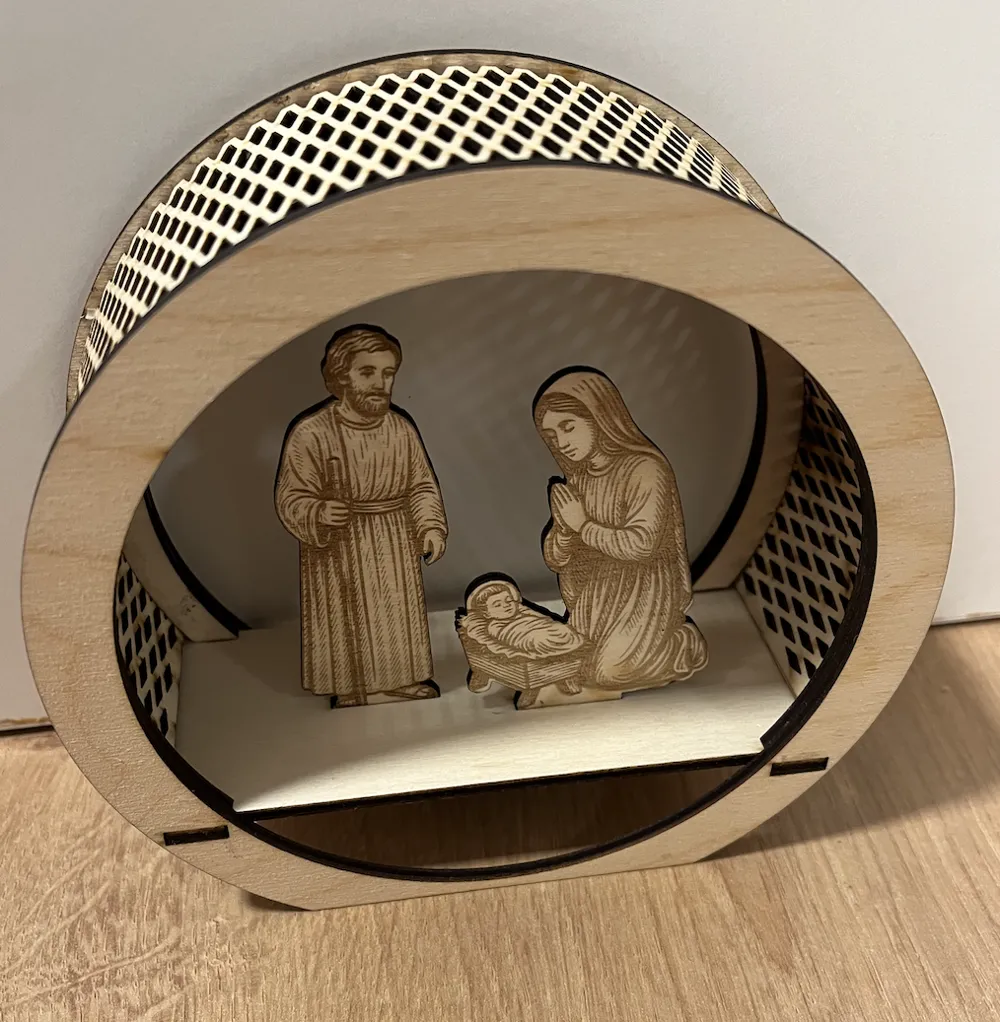 Belen – Navidad de corte láser en capas - Modelo de impresión 3D gratuito -  MakerWorld, image size:1000x1022