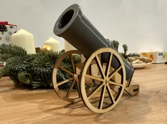 Artillery gun for jameson mini bottle