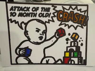 Baby Milestone card (10 months)