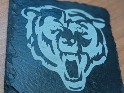 Chicago Bears Logo for Slate Coasters