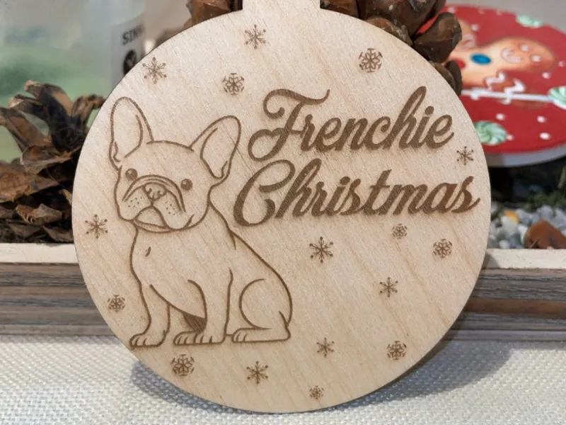 Frenchie Bully Weihnachts-Kugel
