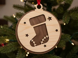 Wooden Christmas tree decorations