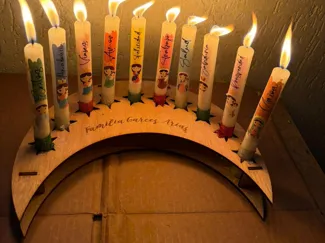 Soporte velitas navidad