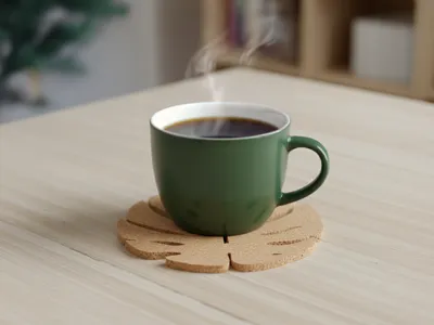 Cork cup coaster