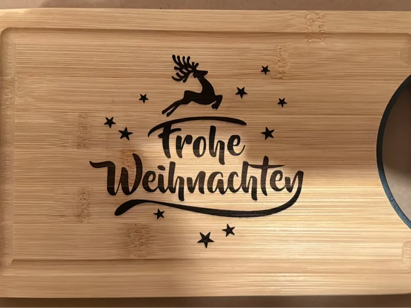 Frohe Weihnachten Lasermotiv