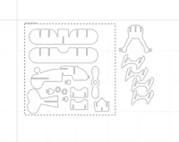 Laser cut biplane 3mm