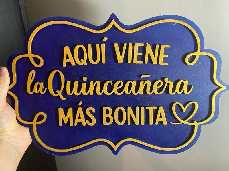 Letrero XV años 