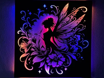 Fairy with flowers