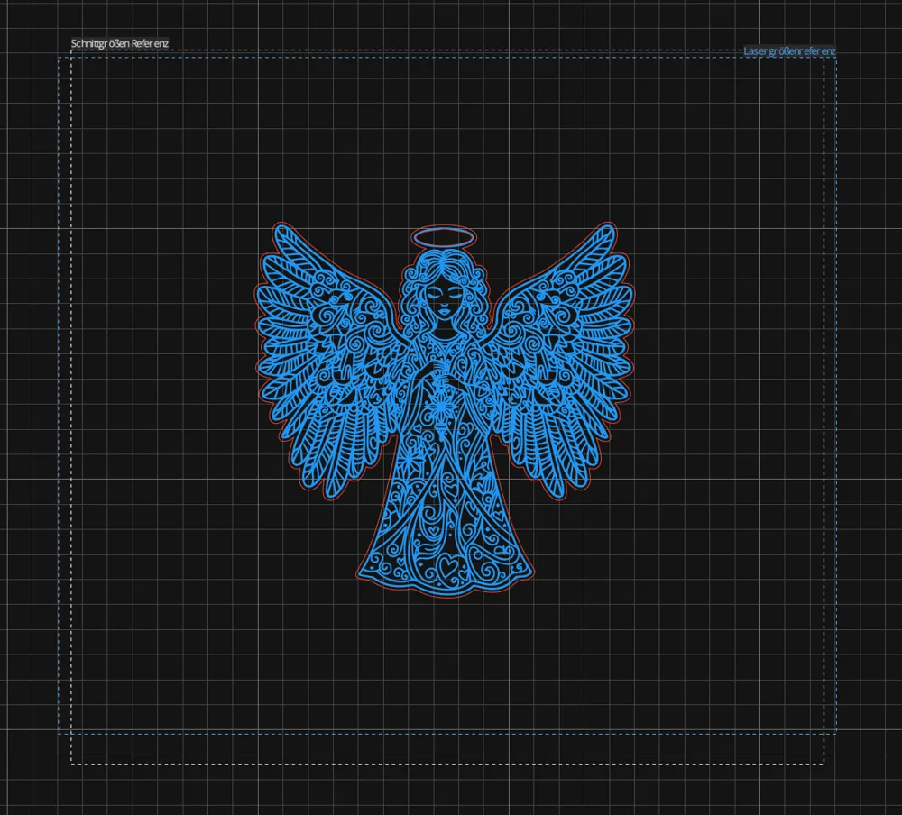 Large Christmas Angel for hanging #3 - Free 3D Print Model - MakerWorld