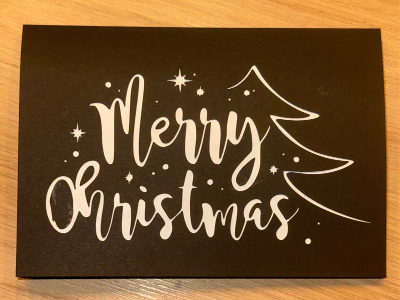 Merry Christmas Weihnachtskarte