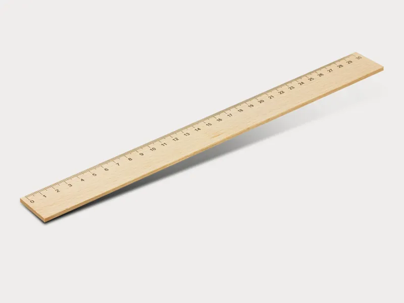 Wood 30 mm ruler