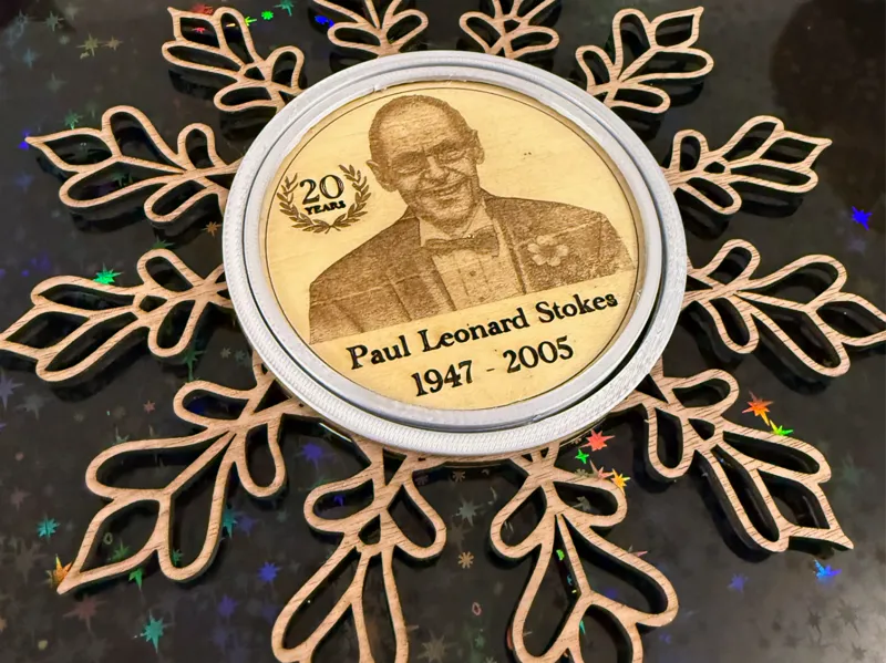 Memorial Christmas Snowflake (Laser Outer part)