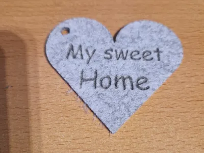My sweet Home Heart Keychain