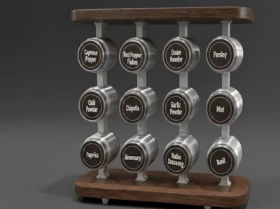 The Artisan Spice Display Rack