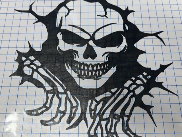 Skeleton Coming out of wall art