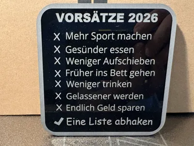Good Resolutions 2026. One done.