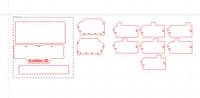 Laser cut print box organizer