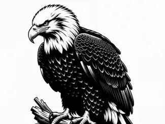 Bald Eagle - Sticker/Decal/Engraving