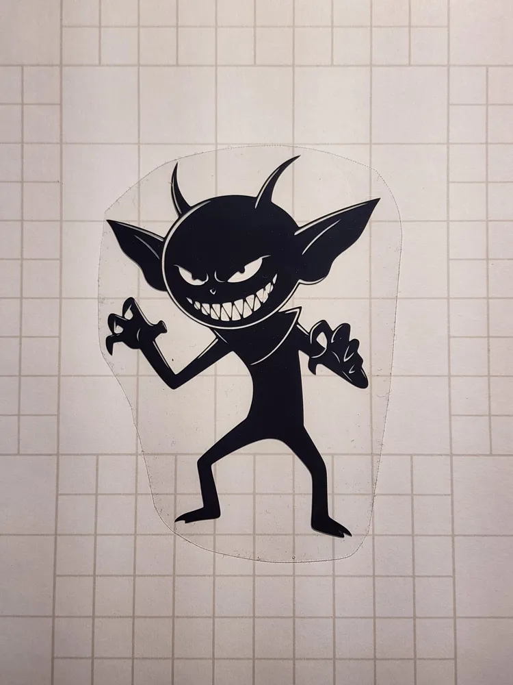 Evil Sticker Evil Imp - Sticker/Decal/Engraving - Free 3D Print Model - MakerWorld