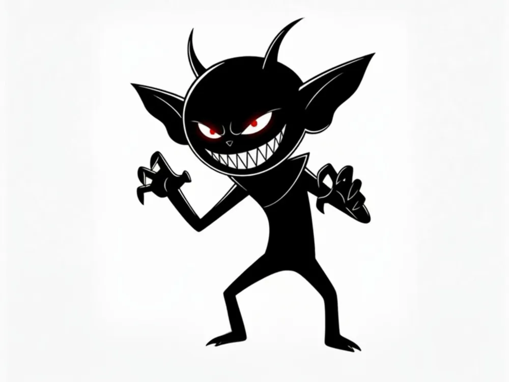 Evil Imp - Sticker/Decal/Engraving - Free 3D Print Model - MakerWorld