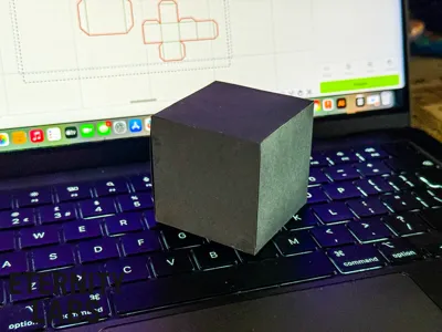 Laser Cut Cube Net