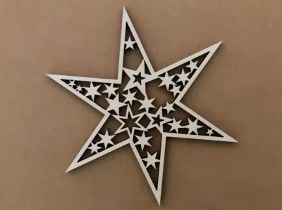 Christmas tree decoration - Star pendant