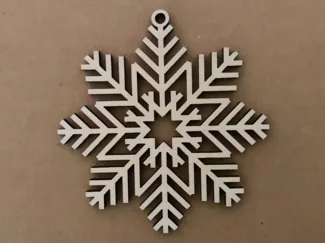 Weihnachtsbaumschmuck - Anhänger Eiskristall 1