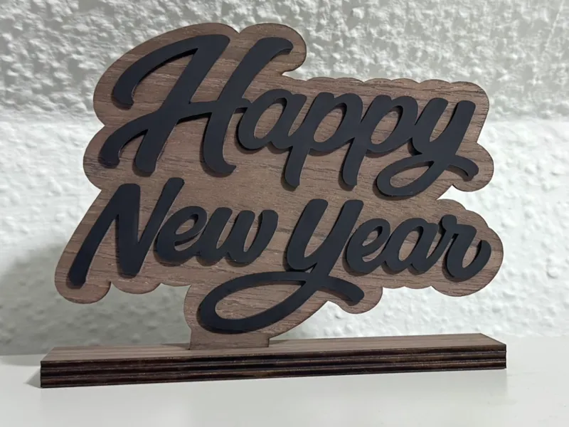 Silvester / Happy New Year - Aufsteller