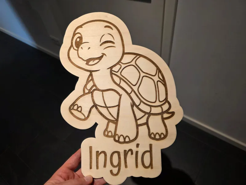 Customizable Turtle Name Sign Nursery Decor