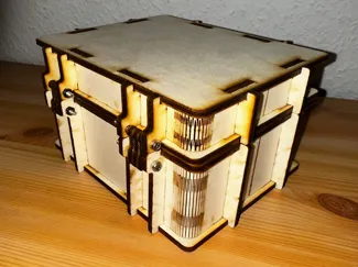 Rugged style plywood box