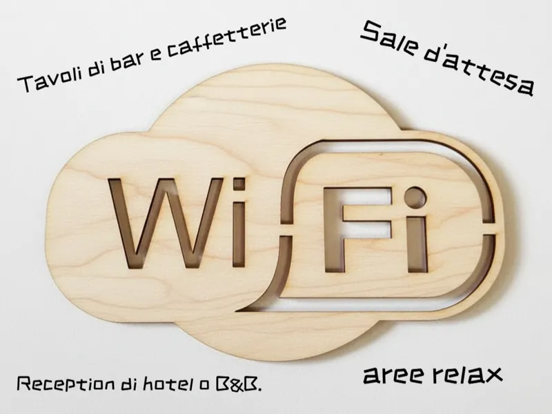 Cartello decorativo Wifi 