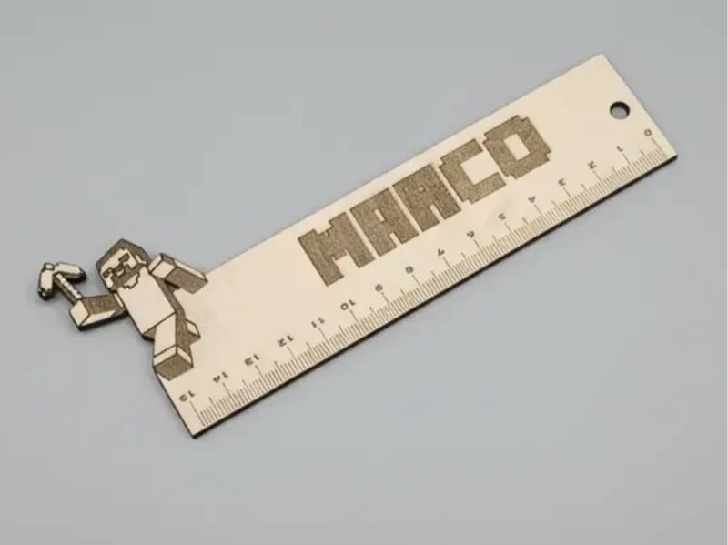 Regla personalizada para niños Minecraft