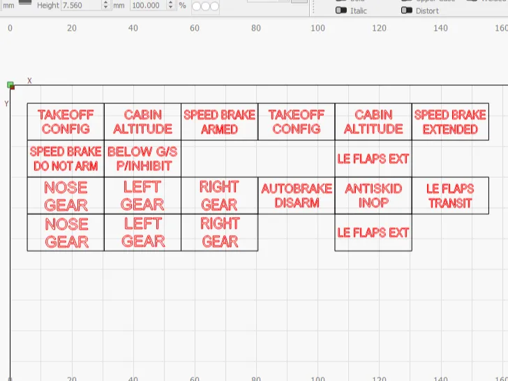 Boeing 737 Main Instrument Panel ALL Annunciators