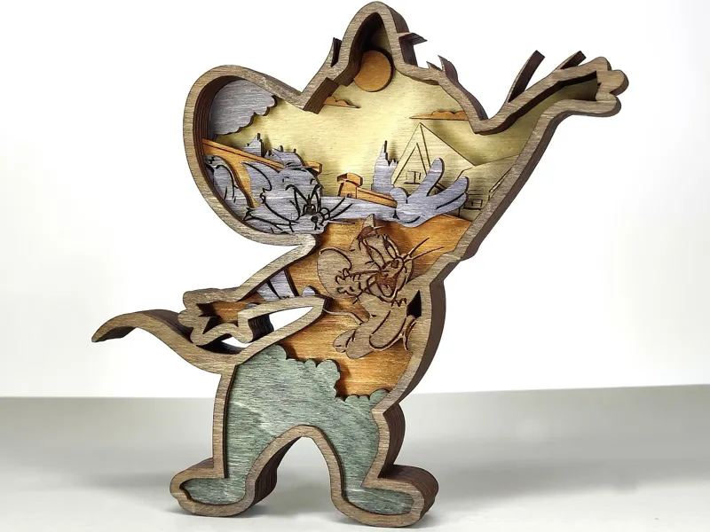 tom and jerry ( jerry siluet )