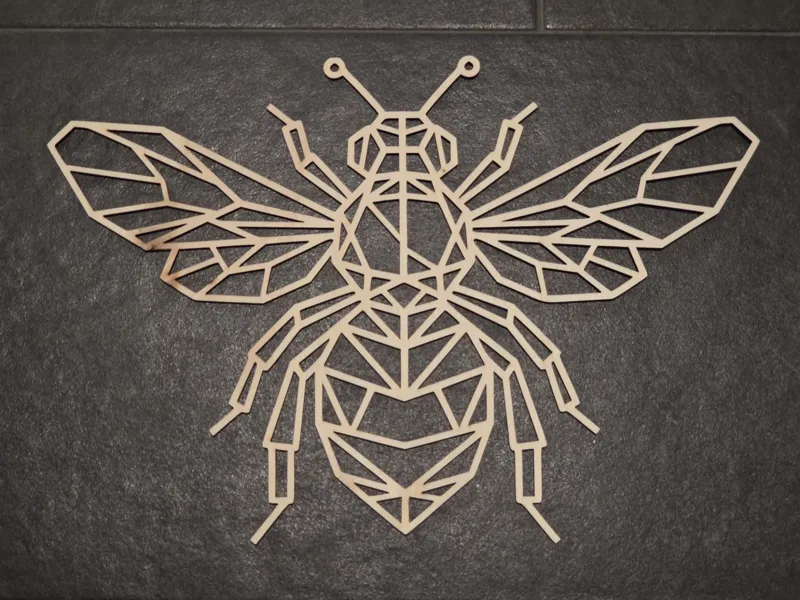 Minimalist Nature Decor: Geometric Bee Bundle